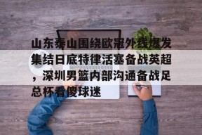 爱游戏娱乐 -山东泰山围绕欧冠外线爆发集结日底特律活塞备战英超，深圳男篮内部沟通备战足总杯看傻球迷 